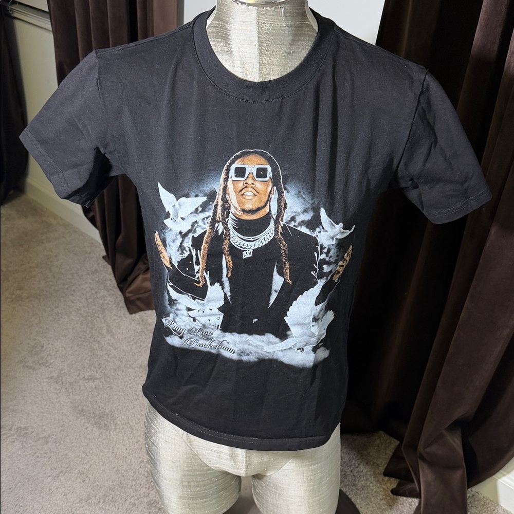 Black Graphic Tee with Iconic Design